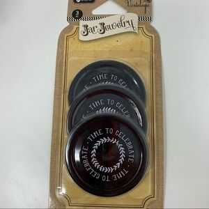 Jar Jewelry Lids. 3 pc pack